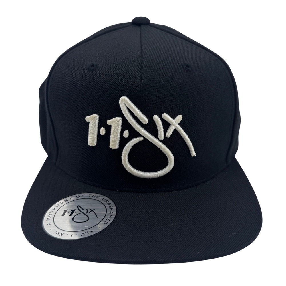 116 Clique Unashamed Movement Snapback Hat Yupoong The Classics Black Flat Brim